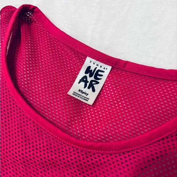 Zumba Pink and Orange Tank Top - Picture 4 of 6